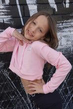 Load image into Gallery viewer, LOZZILOVE CROPPED HOODIE - Baby Pink
