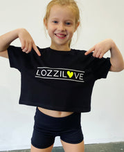 Load image into Gallery viewer, Lozzilove Cropped Tee - Yellow
