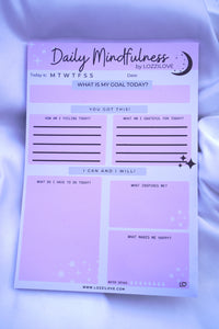 Daily Mindfulness Notepad